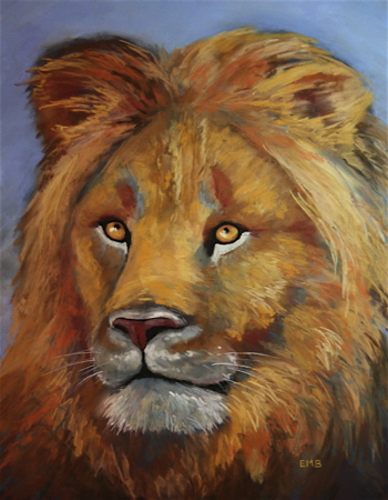 Lion, soft pastel Lion, soft pastel