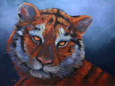 Tiger, soft pastel Tiger, soft pastel