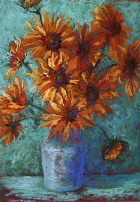 Sunflowers almost done