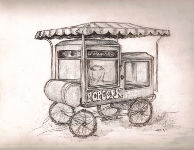 WDE March 9, Popcorn Cart