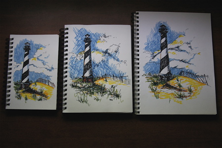 Three Sketchbooks