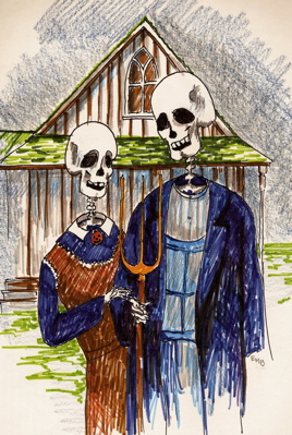 American Goth, ink