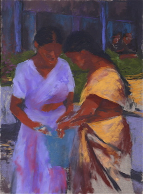 Two Shoppers, WIP, step 2