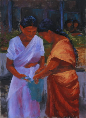 Two Shoppers, WIP, step 3