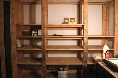 Shelves are done!