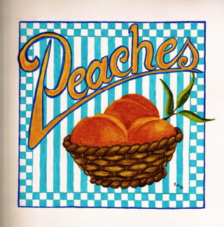 Jar Label for Peaches