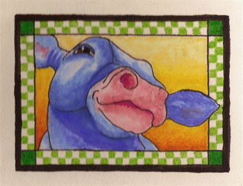 Happy Cow ACEO